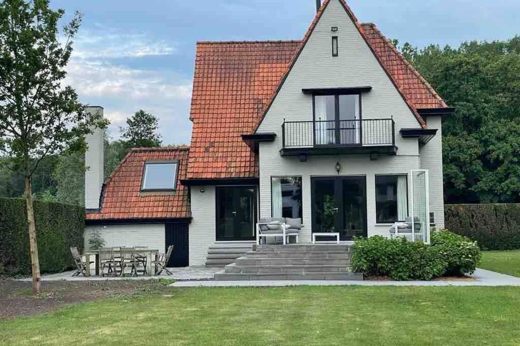 Charmante Villa Aan De Leie Sint-Martens-Latem Luaran gambar